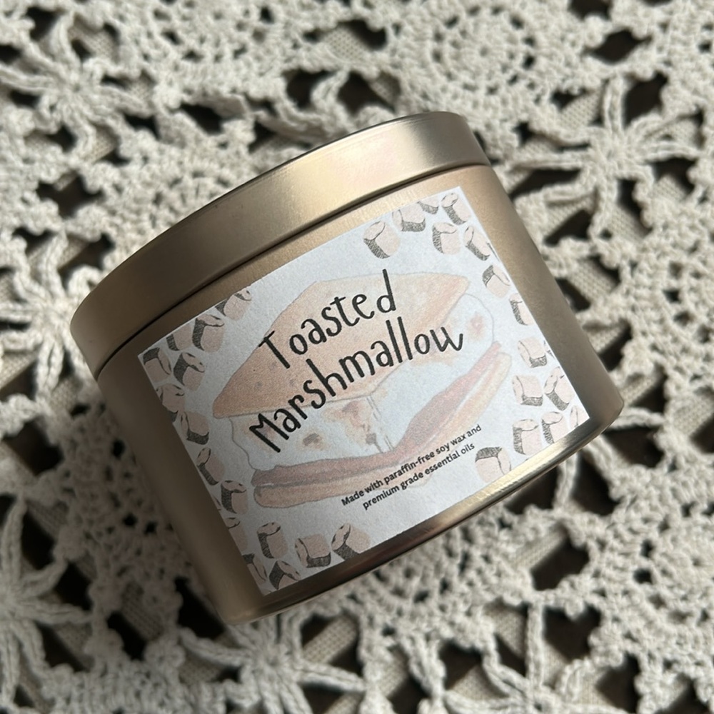Scented Soy Wax Candle 8oz - Picture 2 of 7